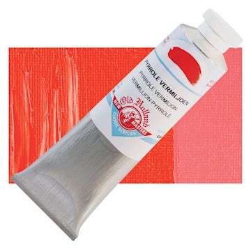 Open in modal - Old Holland New Masters Classic Acrylic Paint - Pyrrole Vermilion and swatch
