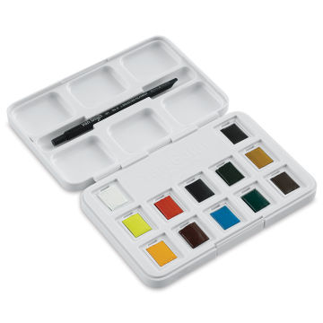  Van Gogh Watercolor Paint Set, Plastic Pocketbox, 12-Half Pan  General Selection