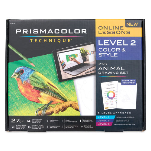 Prismacolor Technique 27ct Animal Drawing Set Level 2 Color