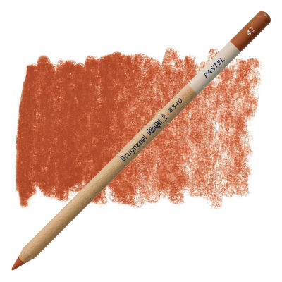 Bruynzeel Design Pastel Pencil - Sienna 42 (swatch and pencil)