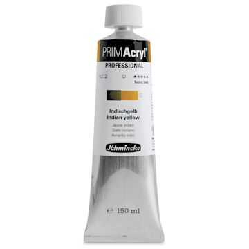 Open in modal - Schmincke Primacryl Professional Acrylic Paint - Indian Yellow, 150 ml Tube