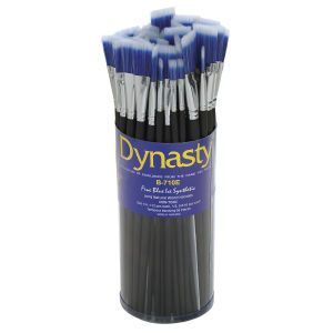 Dynasty Blue Ice Brush Canister - Easel Brushes, Set of 60