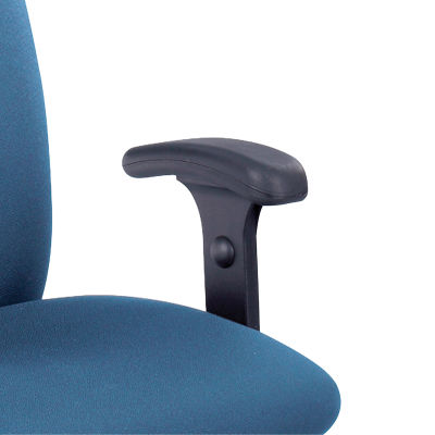 Safco Uber Chair - Black, Adjustable T-Pad Arms