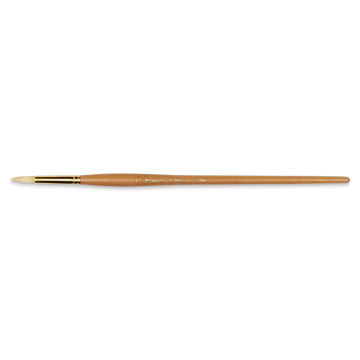 Raphaël D'Artigny Interlocked White Bristle Brush - Round, Long Handle, Size 10