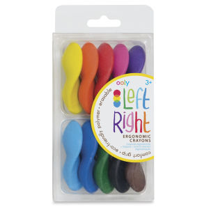 Ooly Left Right Ergonomic Crayons - Set of 10