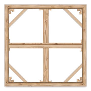 Open in modal - Masterpiece B2 Stretcher Kit with Braces - 60" x 60", With Brace