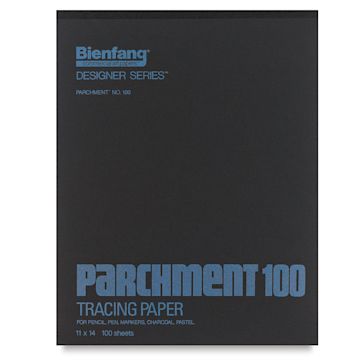 Open in modal - Bienfang Parchment 100 Tracing Paper Pad - 11" x 14", front of the cover
