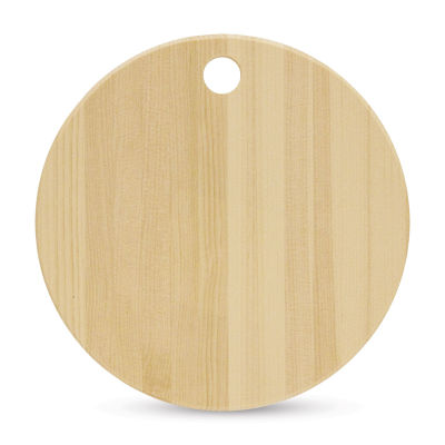 Pine Serving Boards - Front view of unfinished Round Board