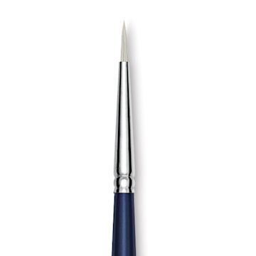 Open in modal - Silver Brush Bristlon Stiff White Synthetic Brush - Round, Size 2/0 (close-up)