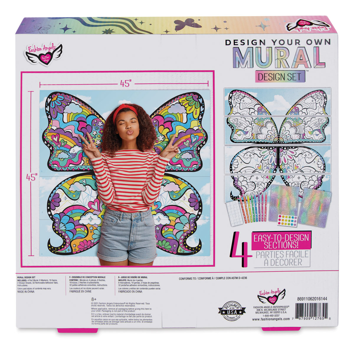 Fashion Angels Fashion Angels DIY Mural Design Set - Butterfly Wings