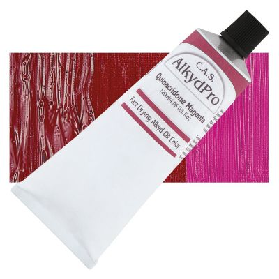 CAS AlkydPro Fast-Drying Alkyd Oil Color - Quinacridone Magenta, 120 ml tube