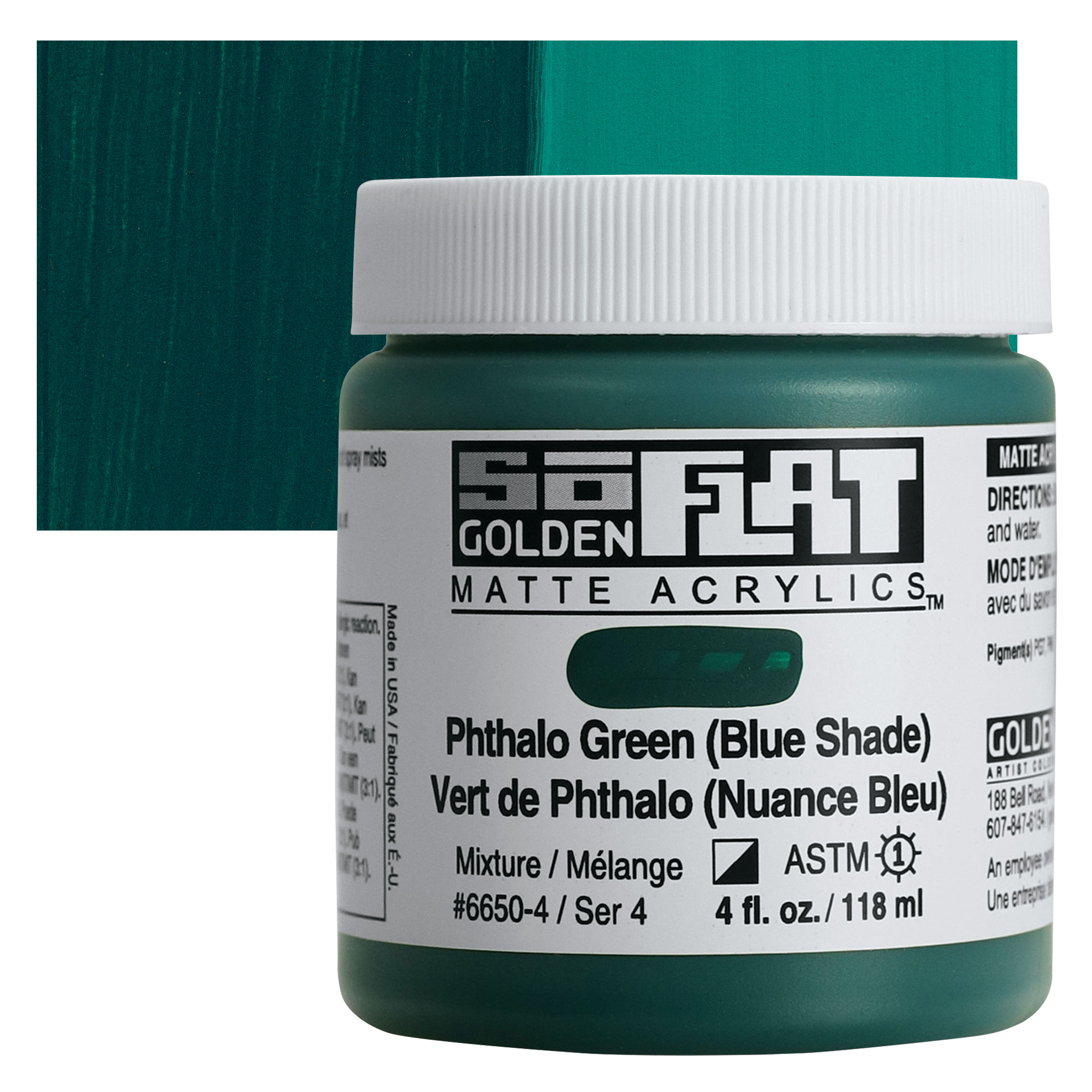 Golden : SoFlat : Matte Acrylic Paint : 473ml : Light Green Yellow - Golden  : SoFlat - Golden - Brands
