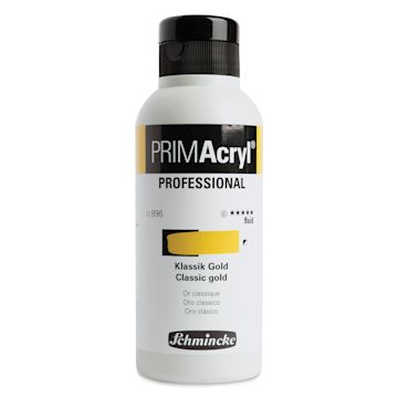 Open in modal - Schmincke Primacryl Professional Fluid Acrylic - Classic Gold, 250 ml bottle