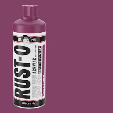 Open in modal - Rust-Oleum Rust-O Artist Acrylic Spray Paint - Berry Punch, Can and Swatch