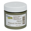 Stencil Butter Acrylic Paint - Olive, oz, Jar