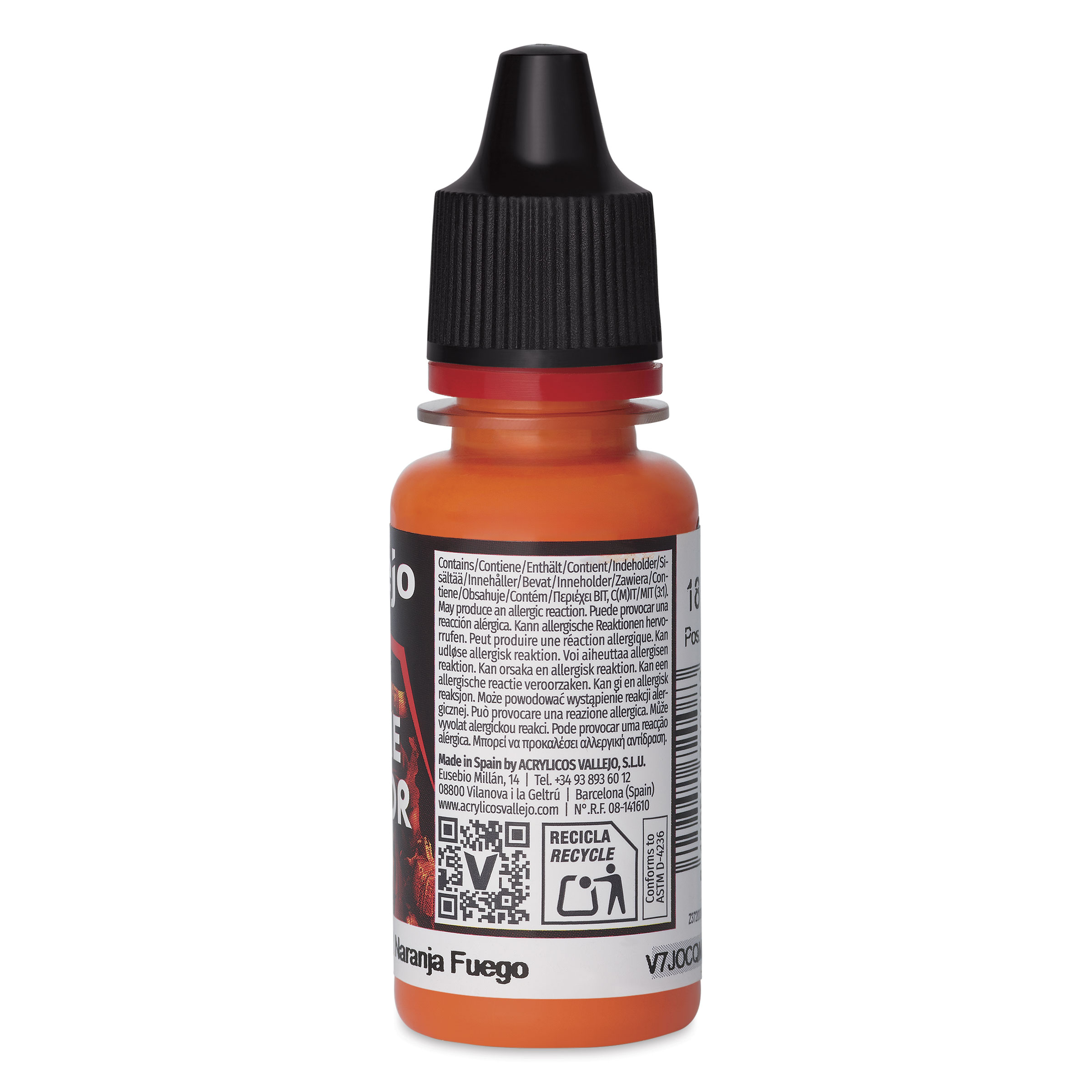 Vallejo Game Color Acryllack – Orange Fire, 17 Ml Flasche | Wasservermalbar & Ungiftig Für Miniaturen