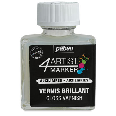 Pebeo 4Artist Marker Varnish - Front view of Gloss Varnish bottle
