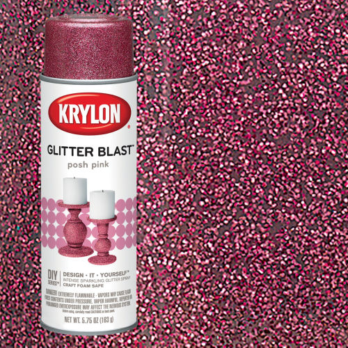 Krylon Glitter Blast Spray Paint - Posh Pink, 5.75 oz can
