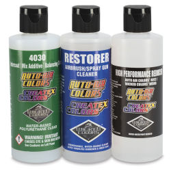 Createx Airbrush Additives - Set of 3 Additives shown in a row
