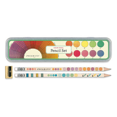 Cavallini Color Wheel Pencil Set (two pencils, sharpener and tin)