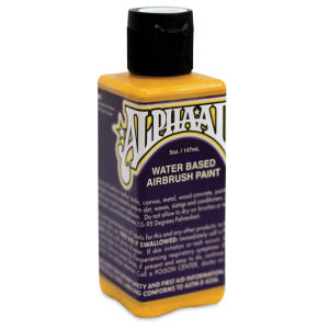 Alpha6 AlphaAir Airbrush Ready Paint - Dark Yellow, 5 oz, Bottle