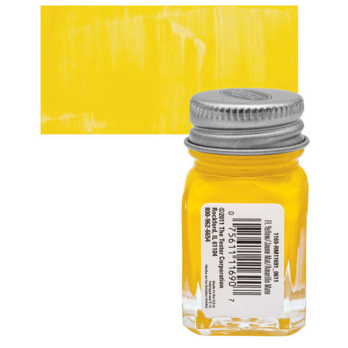 Testors Enamel Paint - Yellow, 1/4 oz bottle