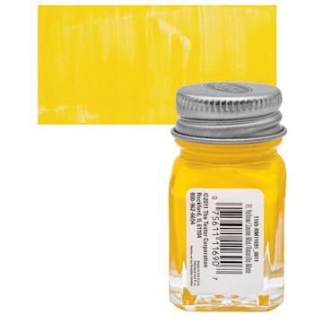 Open in modal - Testors Enamel Paint - Yellow, 1/4 oz bottle and swatch