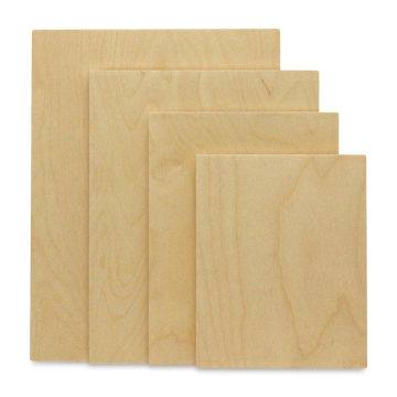 Baltic Birch Beveled Edge Surfaces - Several sizes of Boards stacked
