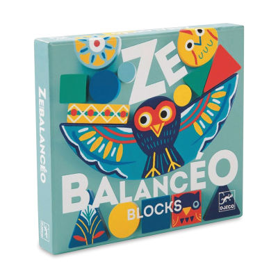 Djeco Ze Balancero Wooden Balance Game - Angled view of Front of package