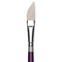 Silver Brush Silver Silk 88 Synthetic Brush - Short Handle, Ribbon/Dagger, Size 1/2