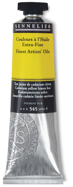 Sennelier Artists' Extra Fine Oil Paint - Cadmium Yellow Lemon Hue, 40 ml tube
