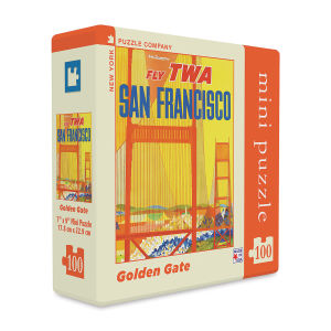 Mini Travel Poster 100 Piece Puzzle - Golden Gate (box)