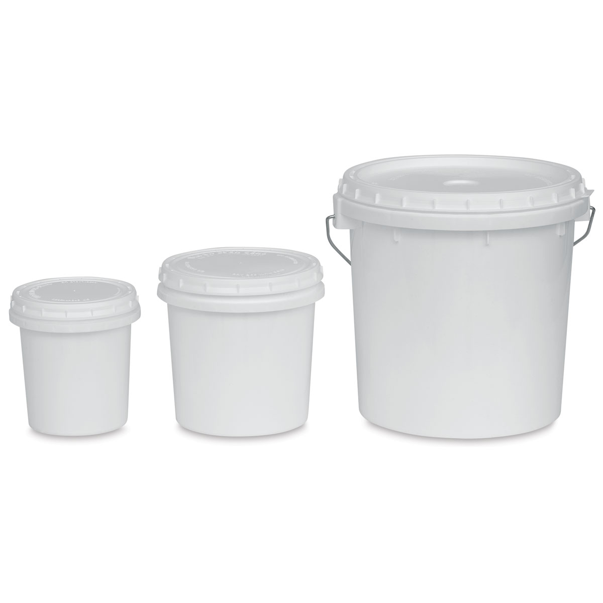 Uline Clear Containers Clear Strong Plastic Slime 10 Oz White Lid