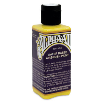 Alpha6 AlphaAir Airbrush Ready Paint - Alpha Yellow, 5 oz, Bottle