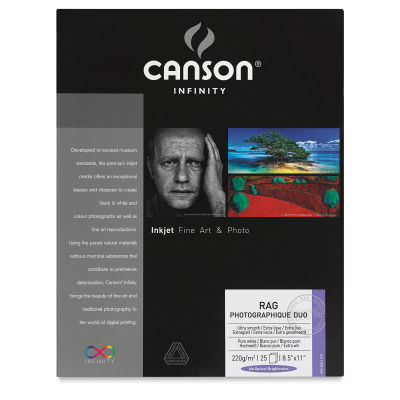 Canson Infinity Rag Photographique Duo - Front view of package
