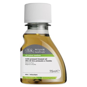 Open in modal - Winsor & Newton Cold Pressed Linseed Oil - 75 ml bottle