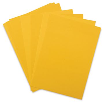 Open in modal - Fabriano Cocktail Paper - Several sheets of Mai Tai color shown fanned