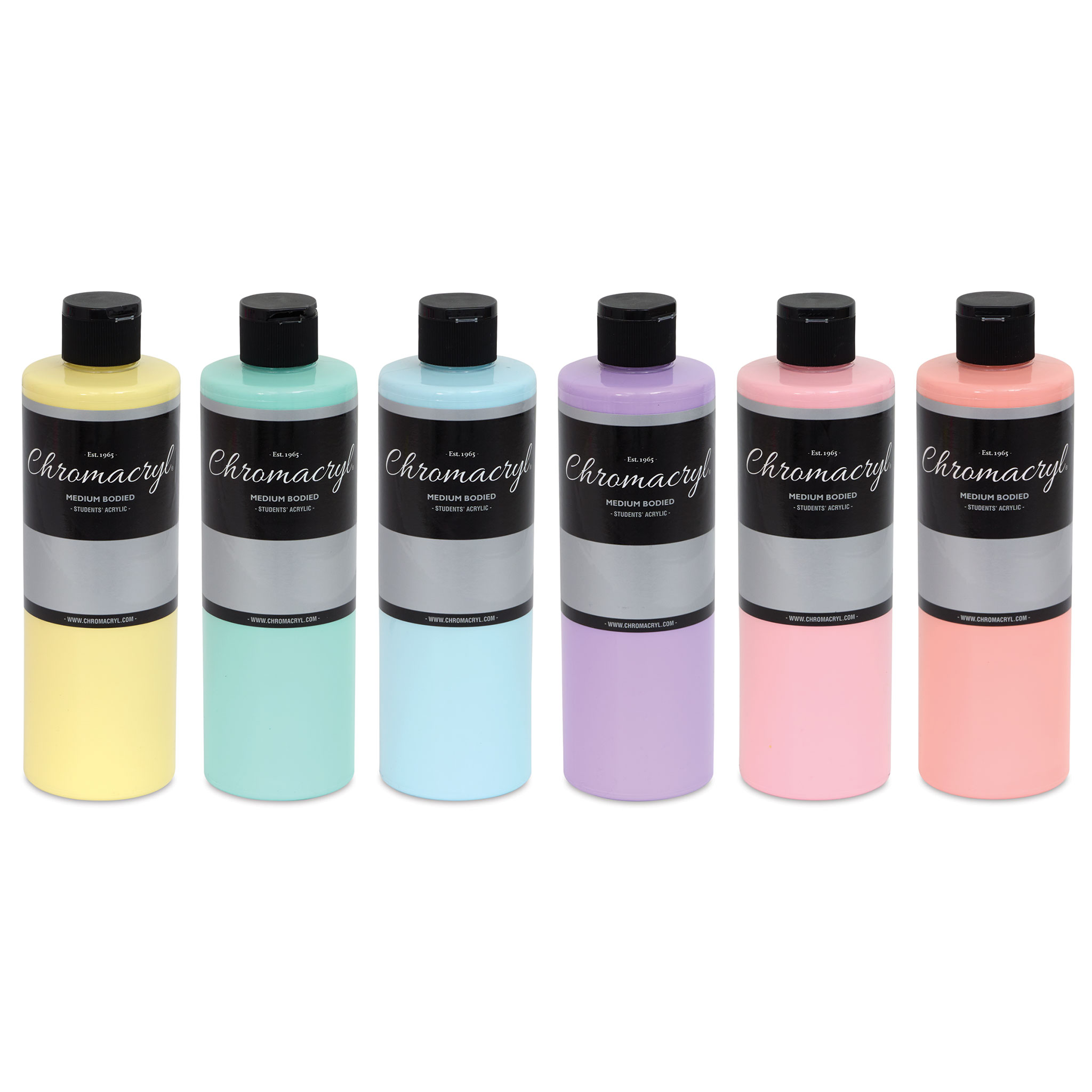 Chromacryl Premium Students Acrylic Paint Set 1 PT Assorted Primary Colors of 6