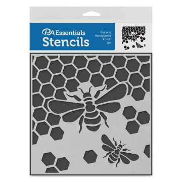 PA Essentials Stencil - Bee and Honeycomb, front of the packaging