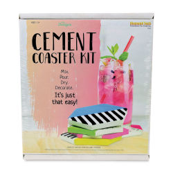 DIY Designs Cement Craft Kit - Coaster Kit (Front of packaging.)
