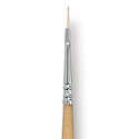 Escoda Clasico Chungking White Bristle Brush - Filbert, Long Handle, Size 0
