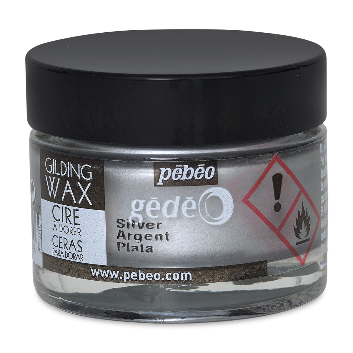 Pebeo Gilding Wax, 30 mL, Silver