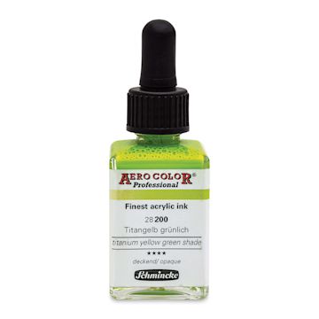 Open in modal - Schmincke Aero Color Professional Airbrush Color - 28 ml, Titanium Yellow Green Shade