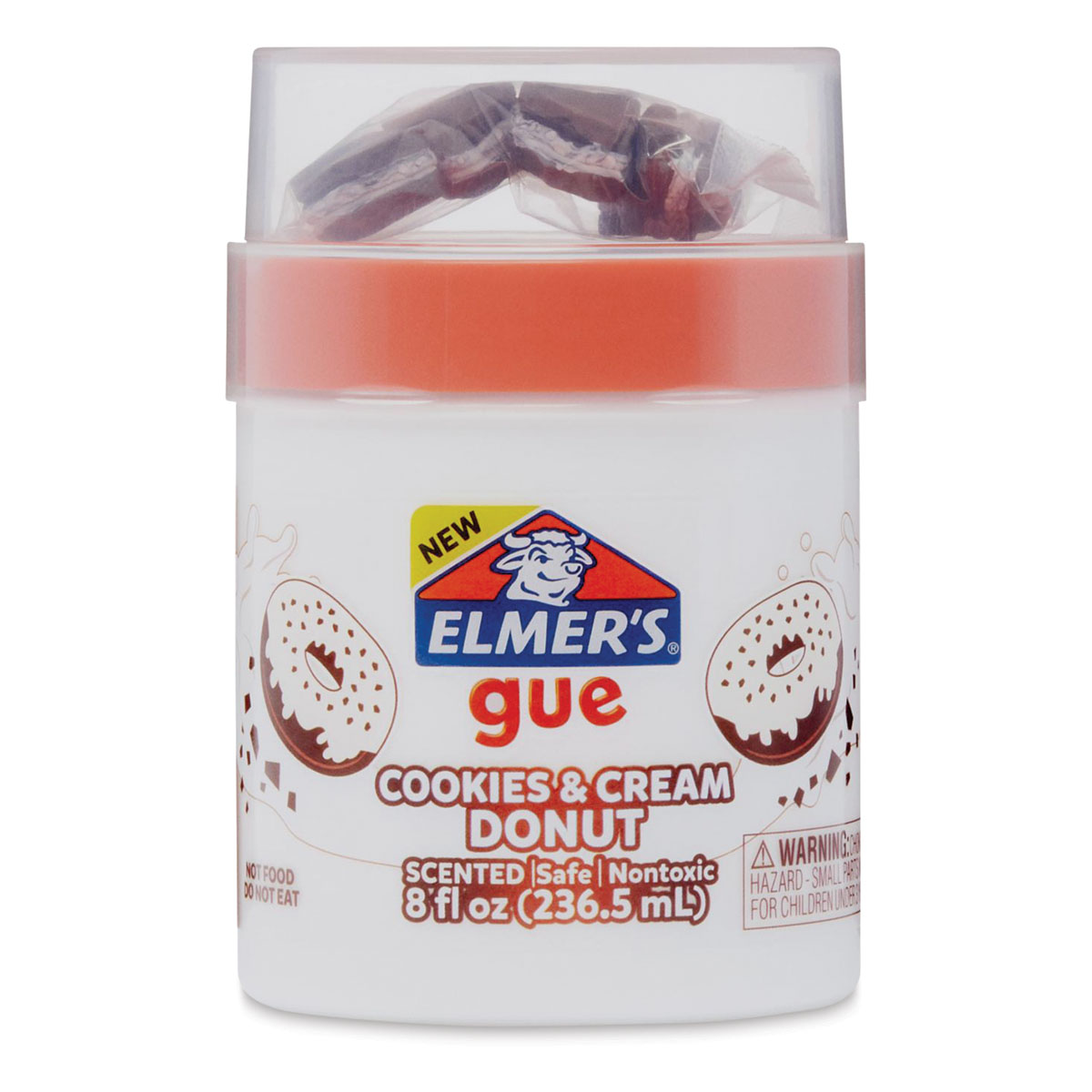  Elmer's Gue Premade Slime, Strawberry Donut Fluffy Slime,  Scented, Includes Rainbow Sprinkle Slime Add-Ins, 2 Count, Pink : Toys &  Games
