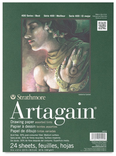 Strathmore Artagain Pads - Pad, 24 Sheets Assorted Tints, 9"x12"