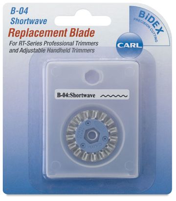 Open in modal - Rotary Trimmer Replacement Blades - Package of Single Short Wave Blade