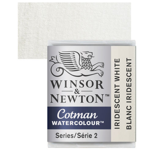 Winsor & Newton Cotman Watercolor - Iridescent White, Half Pan