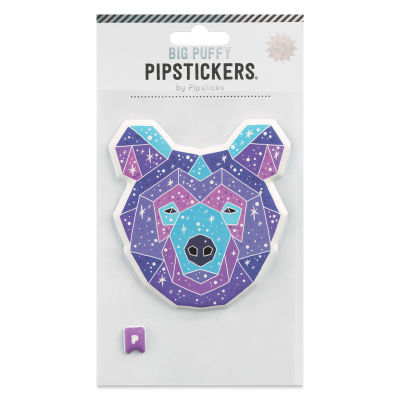 Pipsticks Big Puffy Sticker - Astrology Bear (front of packaging)