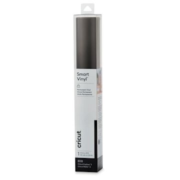 Open in modal - Cricut Permanent Smart Vinyl - Black, 13" x 3 ft, Roll (In packaging)