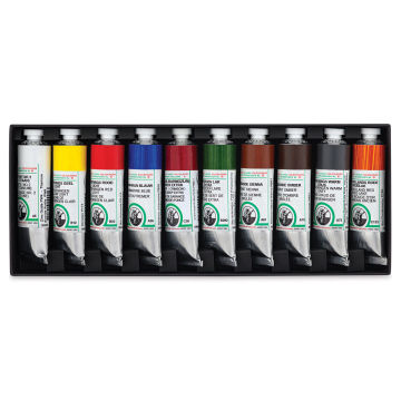 Old Holland Classic Oil Paints Set of 10 shown open in package
